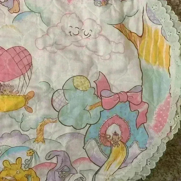 Vintage 80s Hugga Bunch Crib Blanket - Picture 4 of 12